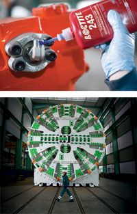 Threadlocking that's robust enough for tunnel boring