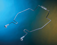 Wire assembly holds car seat massage kit in place