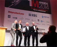 Pryor wins The Manufacturer of the Year Award for Design and Innovation 2014