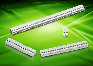 36-pole PCB Terminal block for OEM applications snaps into different lengths