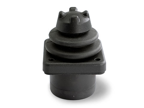 New Hall effect joystick with very low installation height and robust mechanics