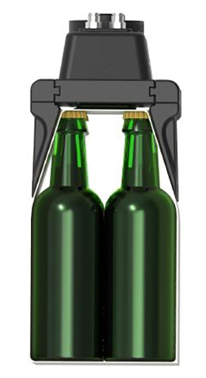 New gripper for automated handling of six packs