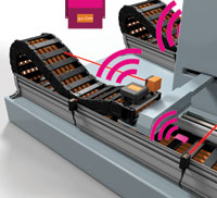Monitoring the status of energy chains and cables with one module