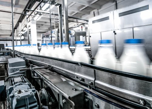 NSK Silver-Lube bearings withstand wash-down fluids on bottling line conveyor