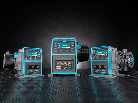 Chemical metering and dosing pump offers higher flow rates