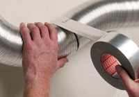 Adhesive tape shows its metal