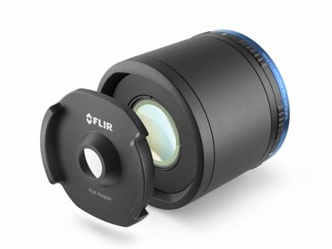 Wide-angle thermal lens and port adapter for FLIR thermal cameras