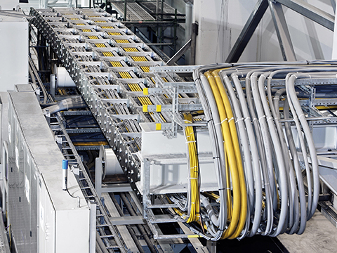 Ready-to-install steel cable carriers as tested complete solutions