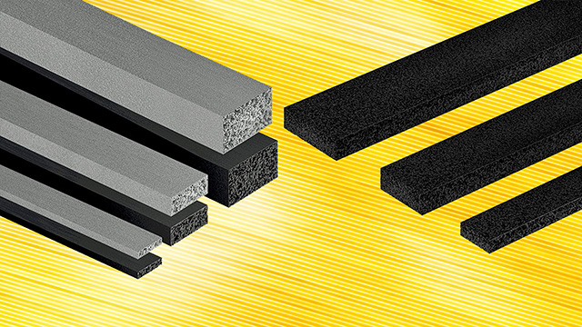 Self-adhesive sponge rubber gasket tapes now ex-stock from FDB