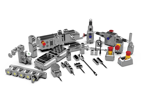 Stainless steel safety interlocks for food manufacturing