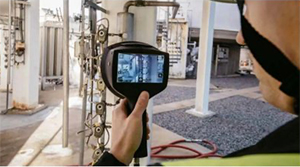Visualising sound with the Flir Si124 ultrasonic leak detection camera