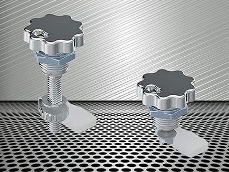 FDB Panel Fittings’ stainless compression latches with round knobs