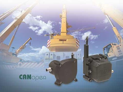 Draw-wire sensors offer larger measuring ranges and CANopen interface