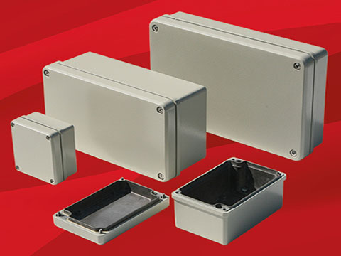 Diecast enclosures with cost-saving, built-in EMC shielding