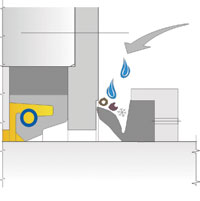 Optimised protection for main bearing seal