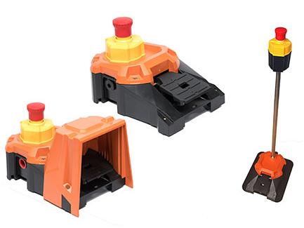 Heavy-duty industrial footswitch has AC15 utilisation category rating