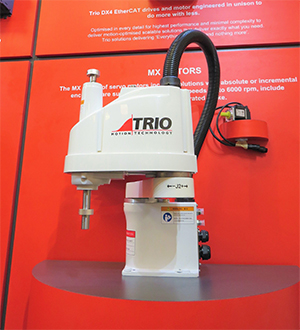 Trio launches SCARA robot range at SPS