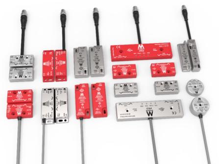 Solid state, coded magnetic, shock proof safety switches