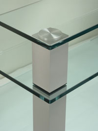 Glass furniture maker gets clear bonding lines