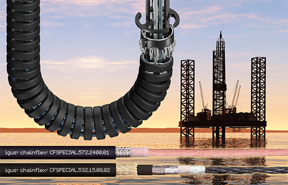 Igus saves 35% cable cost in hanging service loops