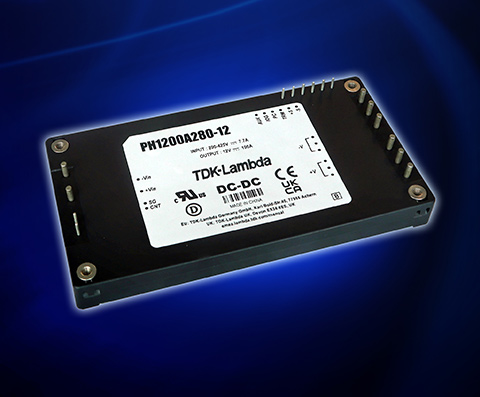 DC-DC converters have a 200 to 425V input and a 94% efficiency