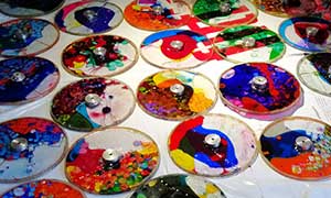 Repairing optical projector wheels with Opti-tec 5001 epoxy