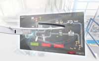 Production line visualisation via Google Glass application