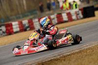 Chain pins take the lead in cart racing