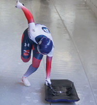 Adhesive tape helps British Skeleton team