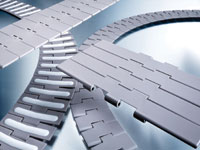Plastic conveyor chains reduce energy requirements