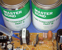 Nanosilica filled UV curable reinforced epoxy