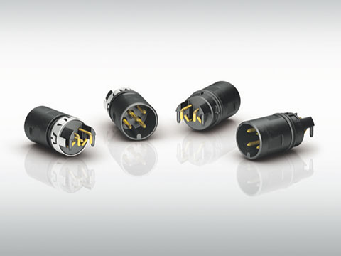 Expanded M12 portfolio with angled PCB connectors
