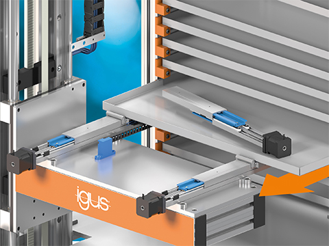 Ultra-compact electric telescopic extension slide integrates rail, motor and controller