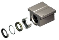 Self-lubricating bearings for linear motion systems