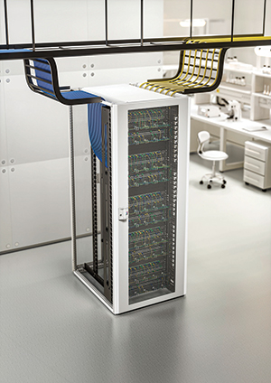 TX CableNet network rack from Rittal for professional quality cable management
