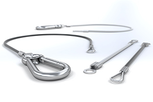 Carabiner and lanyard kit prevents equipment loss and ensures safe operation