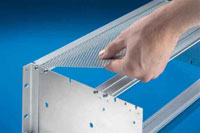 Slot together speeds up subrack assembly