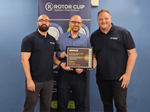 Rotor Clip awarded Caterpillar Supplier Excellence recognition