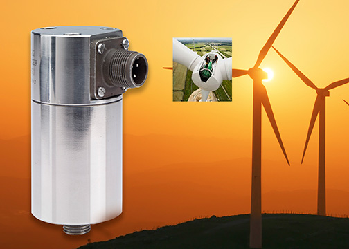 Low speed vibration sensor for wind power turbines