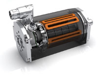 Brushless DC motor is compact and efficient