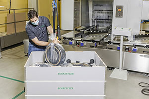 Schaeffler and Flender introduce eco-friendly packing for large bearings