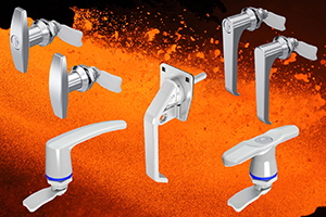 Traditional stainless steel L and T handles for cabinet locking