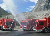 Joysticks and sensors specified for tunnel fire-fighting and rescue vehicles