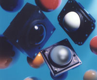 Trackerballs are ideal for consoles and kiosks