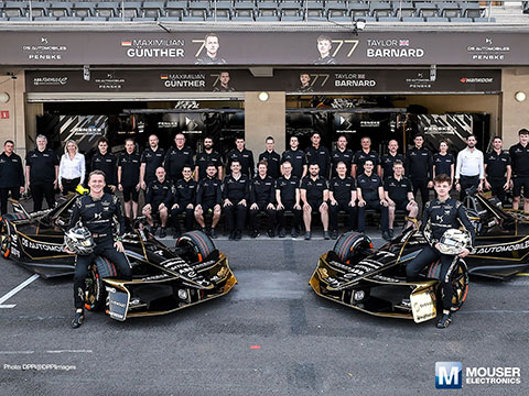Mouser-backed DS PENSKE Formula E racing team heads to London for doubleheader season finale