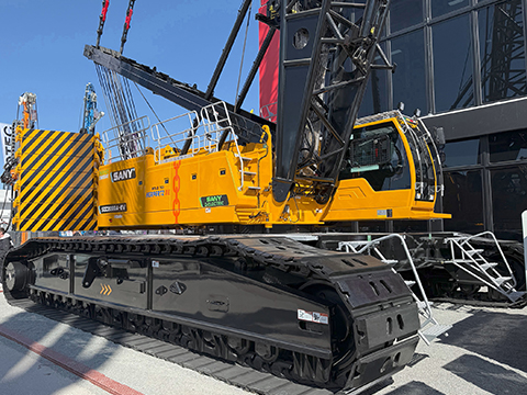 Danfoss eHydraulic Power Module enables electrification of 200-tonne SANY crawler crane