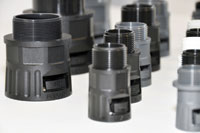 Fast fit flexible conduit fitting range extended