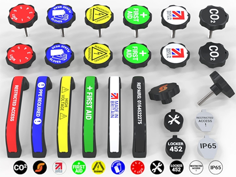 Custom ID for customisable knobs, handles and cam locks