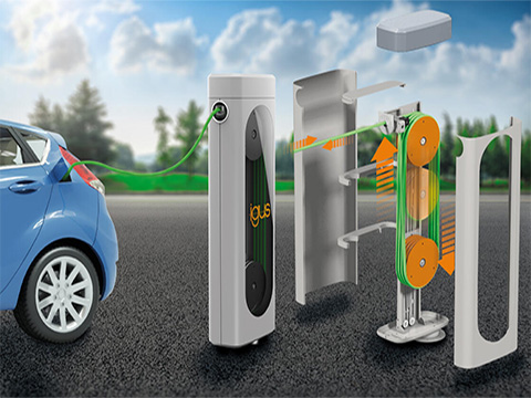 Better cable stowage for EV charge points