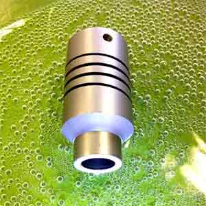 Shaft coupling saves fish by enabling new aerator drive assembly